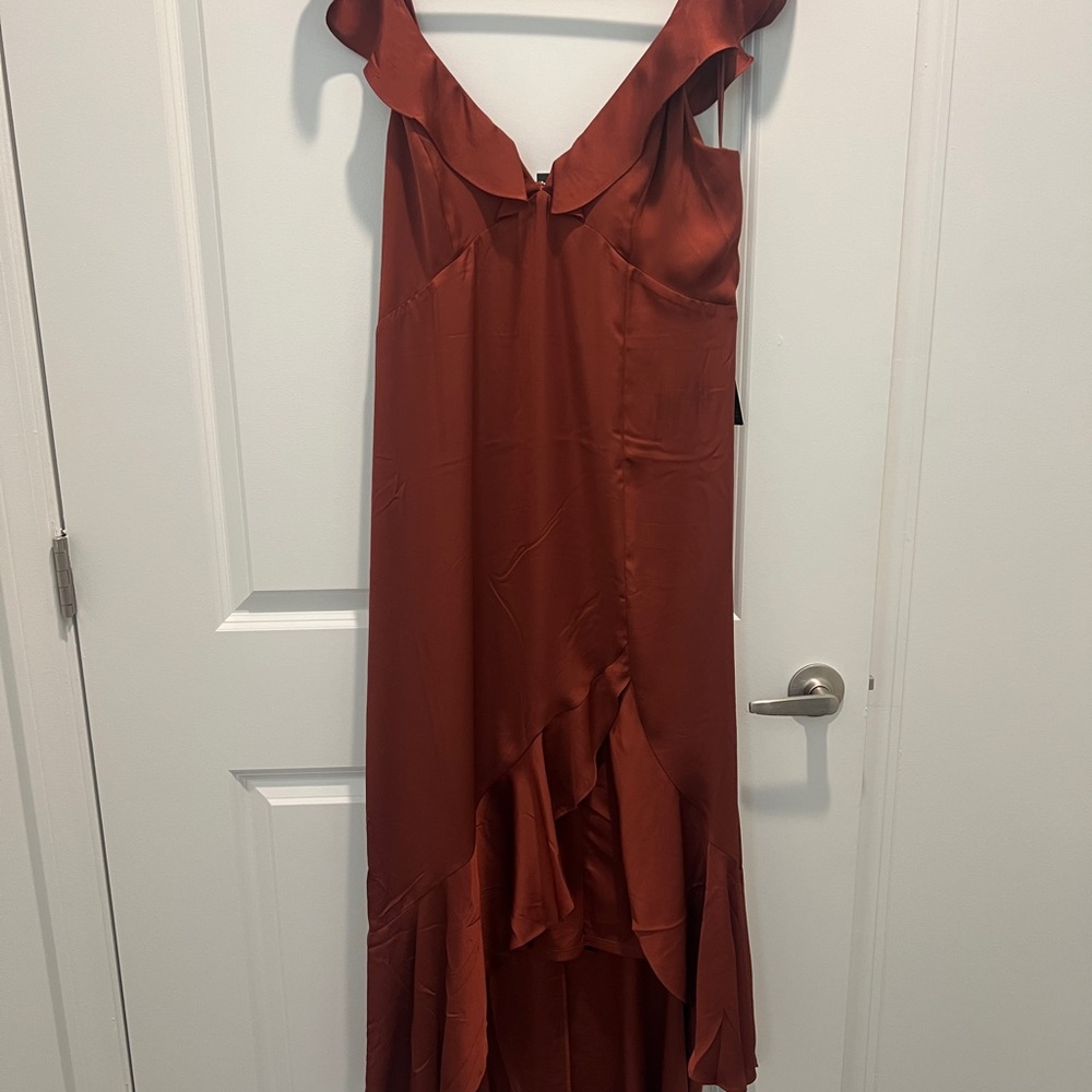 Maroon cocktail dress from Express